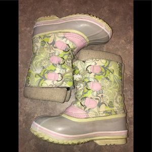 Sorel Floral warm and waterproof winter boots